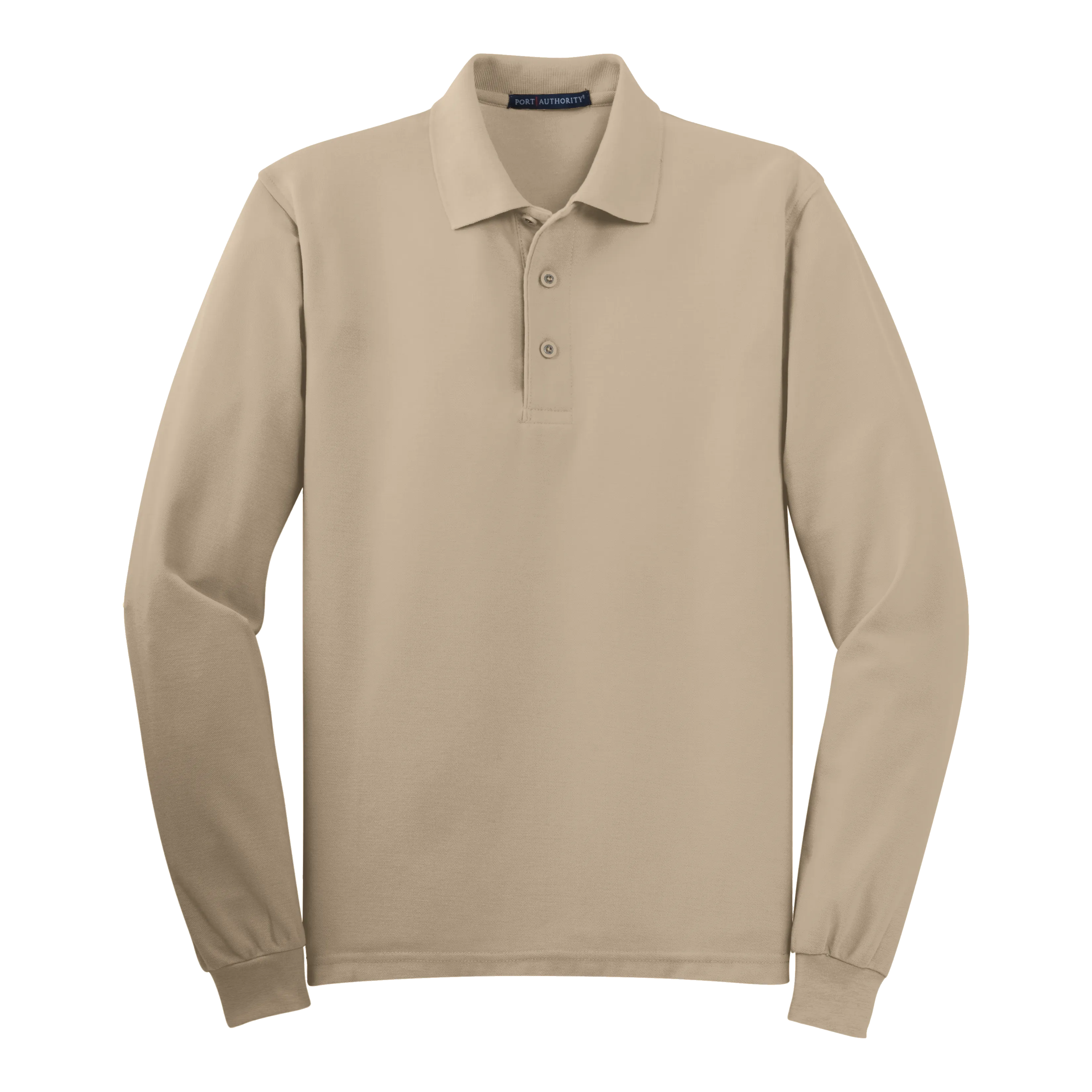 B1308MLS Mens Silk Touch Long Sleeve Polo