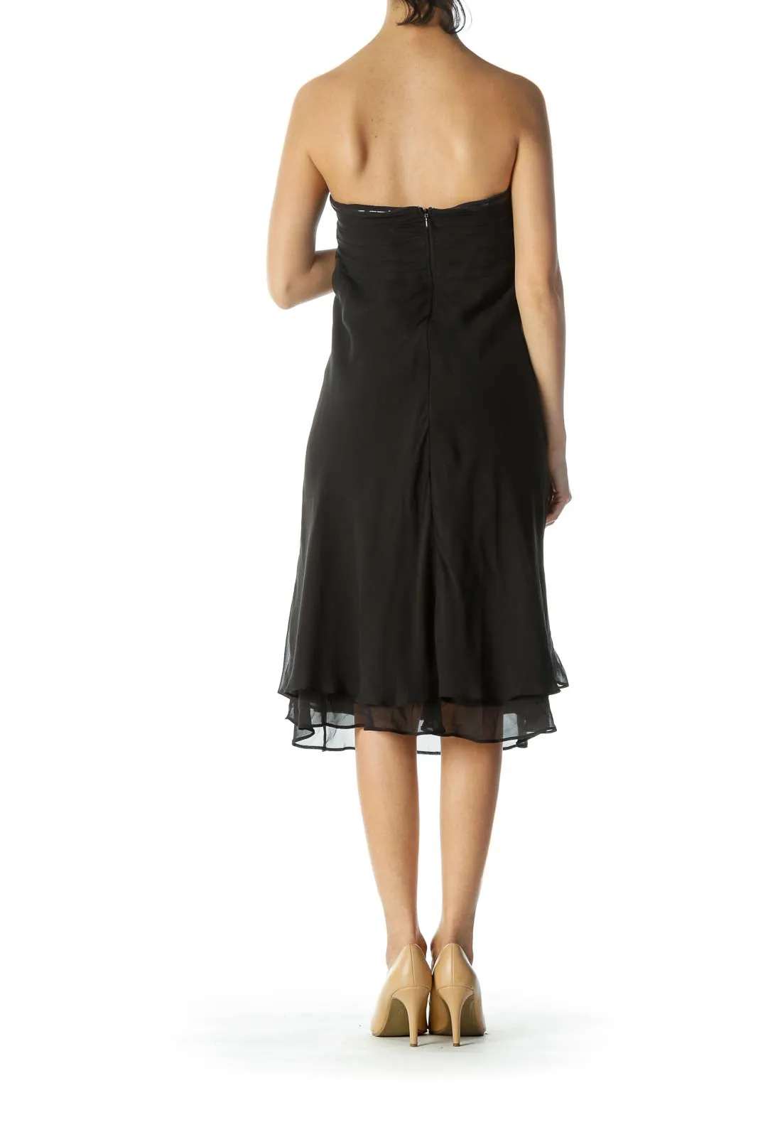 Black Silk Evening Dress