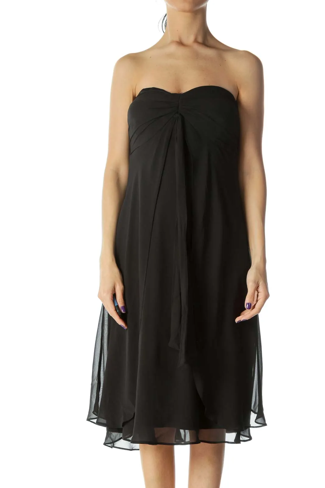 Black Silk Evening Dress