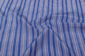 Blue Printed Crepe Fabric