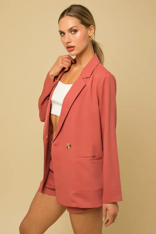 Coral Blazer  *Wear as a set