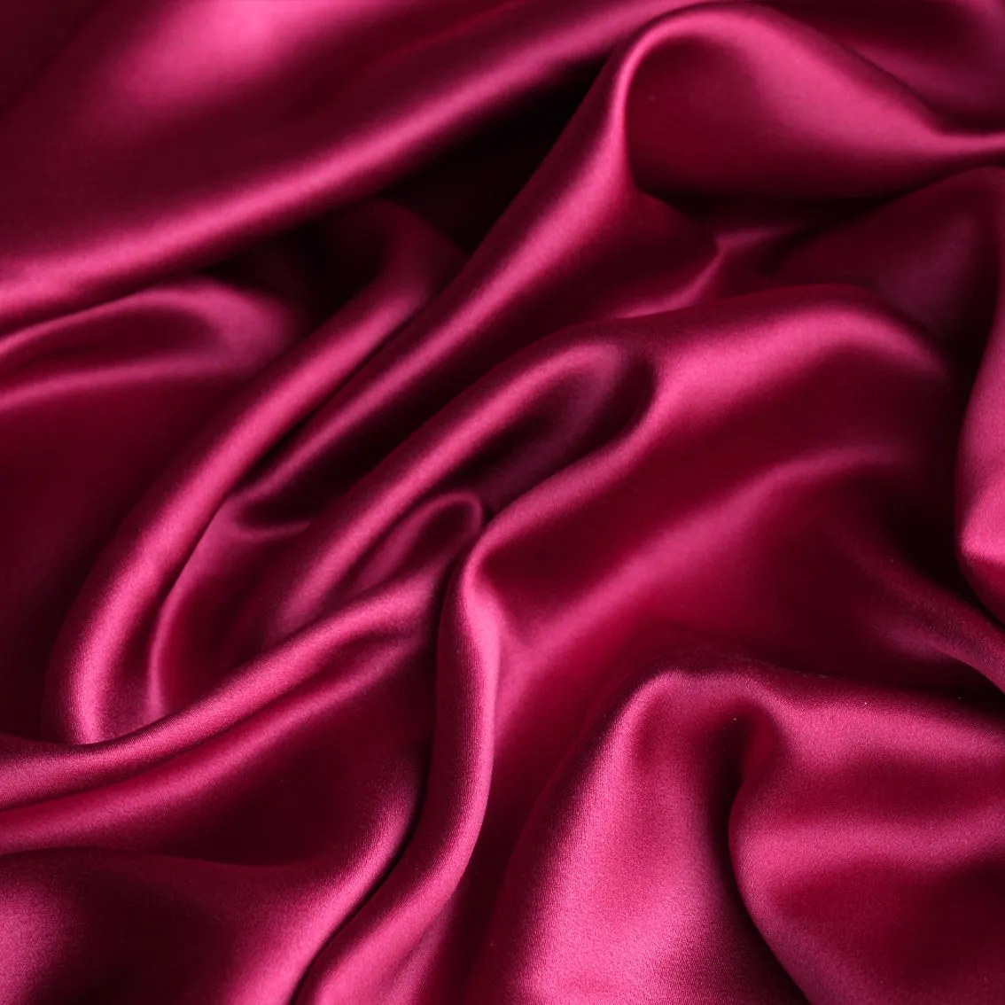 Crimson Silk Satin