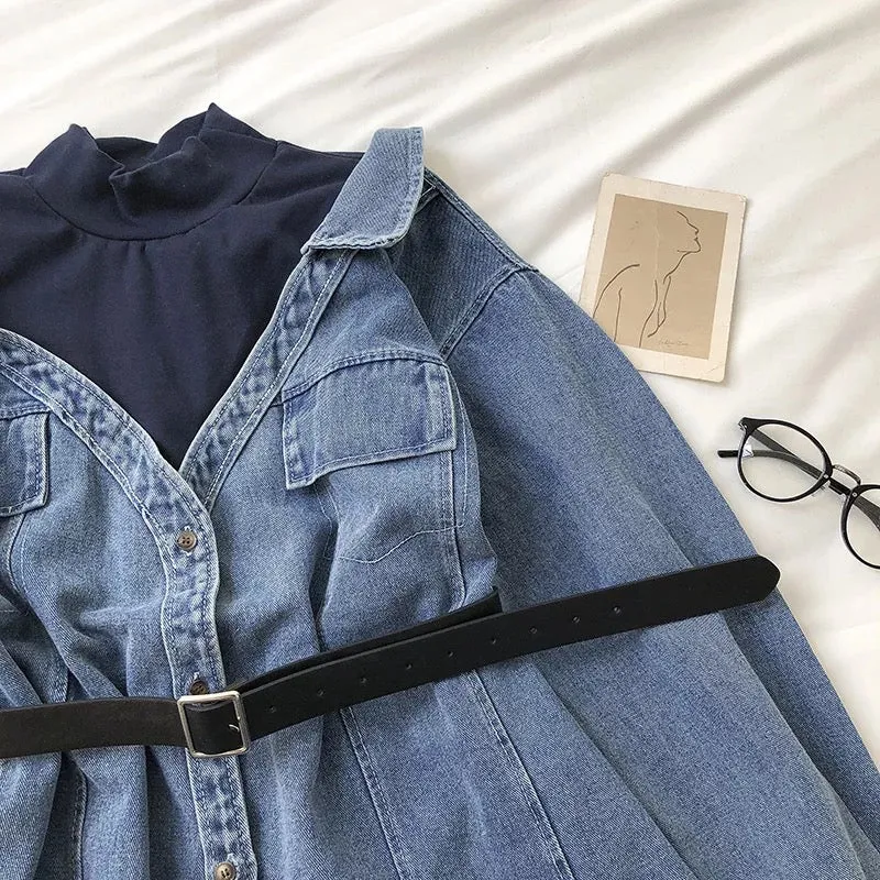 Derby Denim Shirt Dress