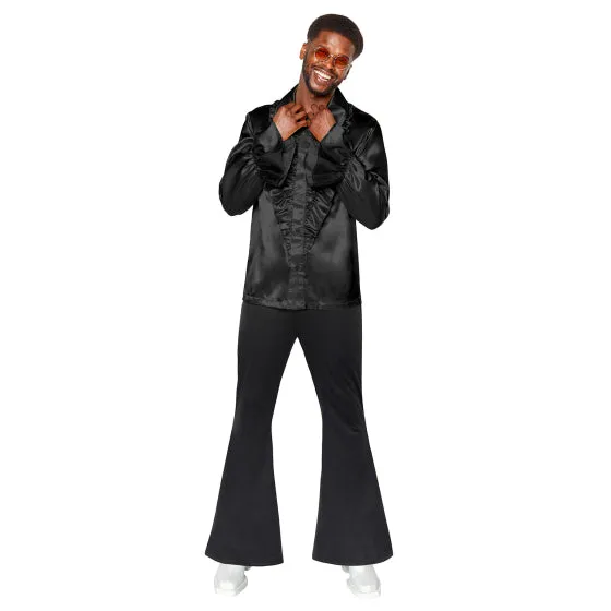 Disco Flares Black Mens Costume