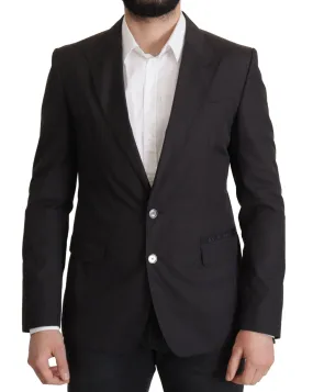 Dolce & Gabbana Black Single Breasted TAORMINA Breasted Blazer