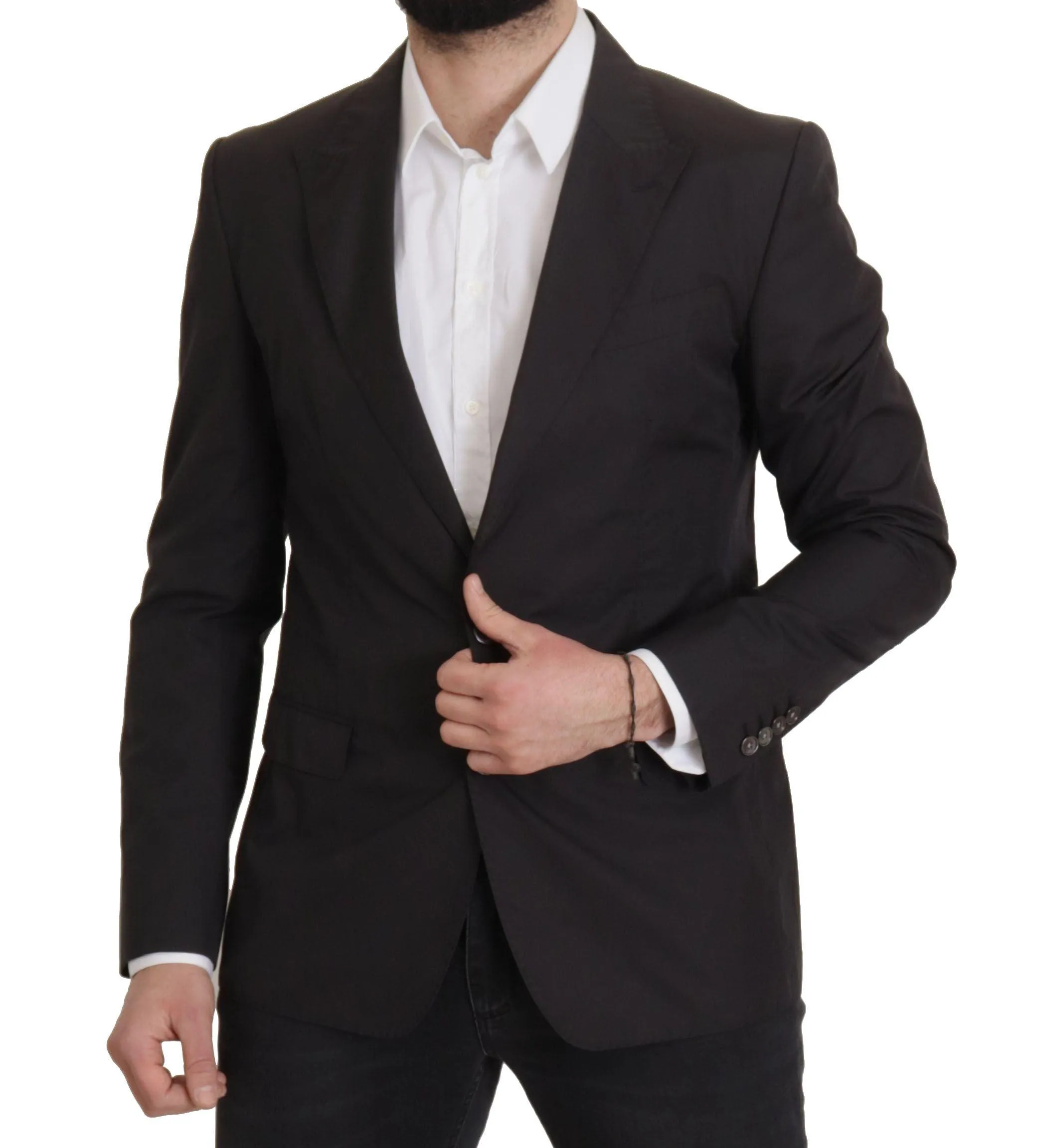 Dolce & Gabbana Black Single Breasted TAORMINA Breasted Blazer