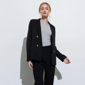 Double Breasted Blazer (Black)