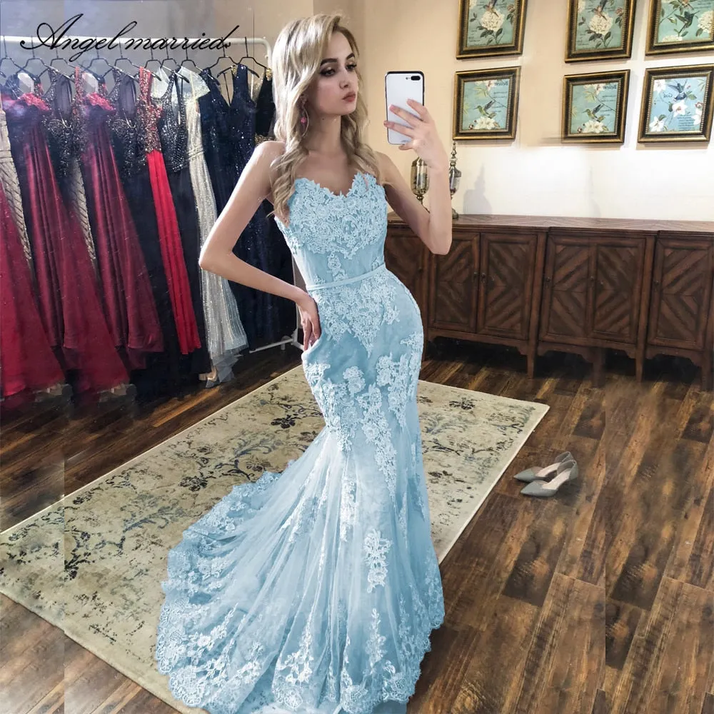 Fashion Evening Lace Mermaid Prom Dresses