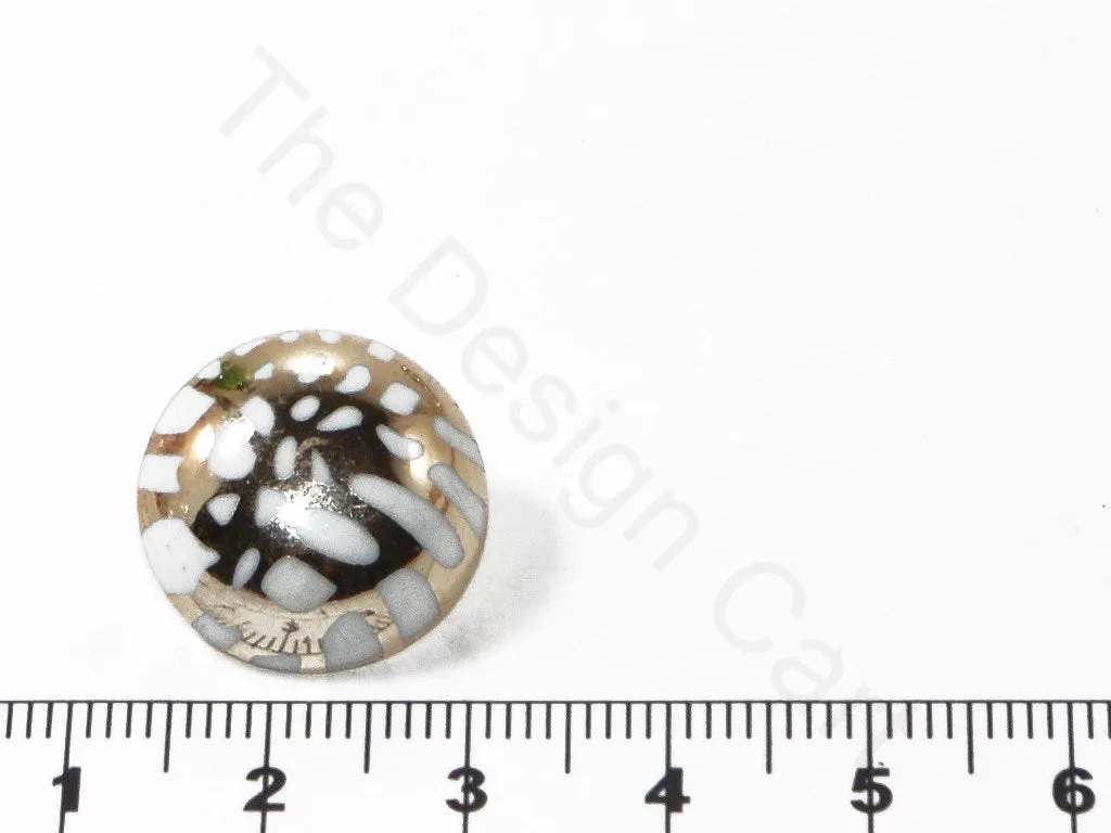 Golden White Designer Coat Buttons