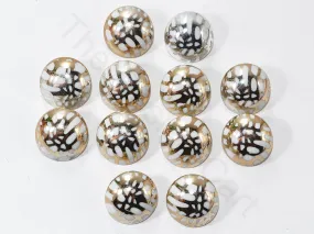 Golden White Designer Coat Buttons