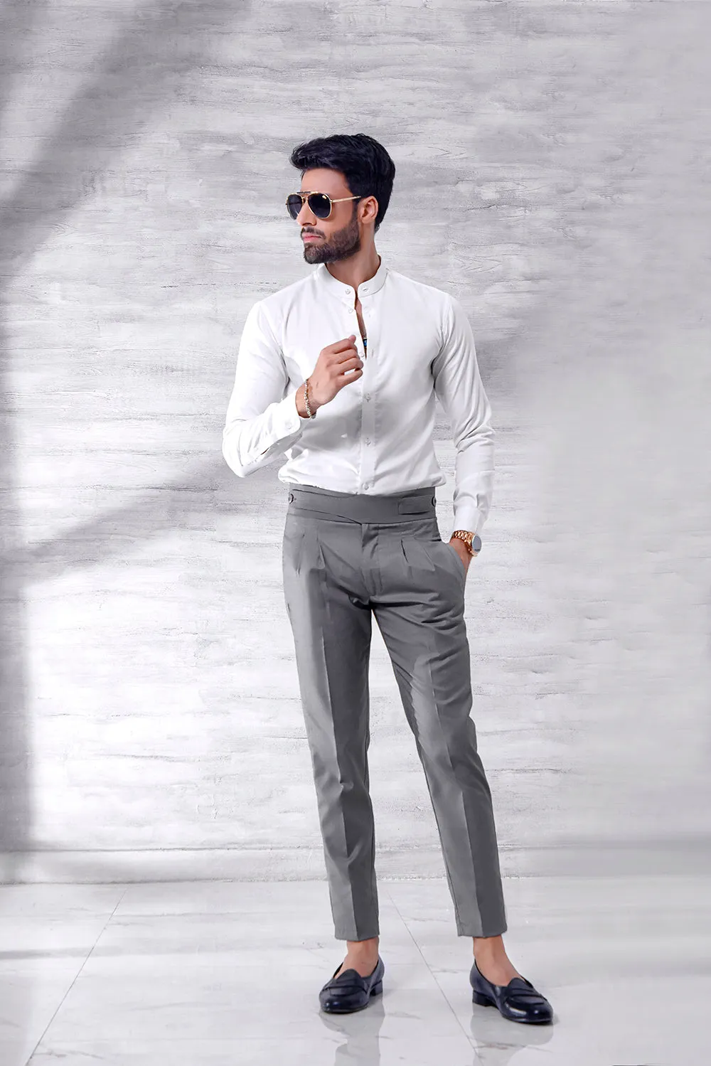 Grey Onyx Gurkha Trouser