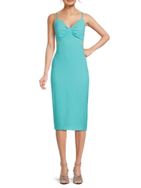 Guess Cutout Midi Dress, Aqua