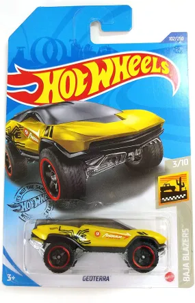 Hot Wheels 2020 Geoterra Baja Blazers Yellow & Black 102/250/ Long Card by Mattel