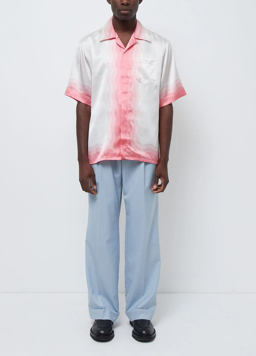 Kapalia Short-sleeve Silk Shirt