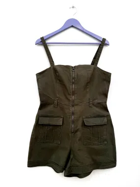 Khaki cargo jumpsuit - Size 14