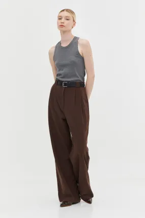 Luca Tailored Pants Brown