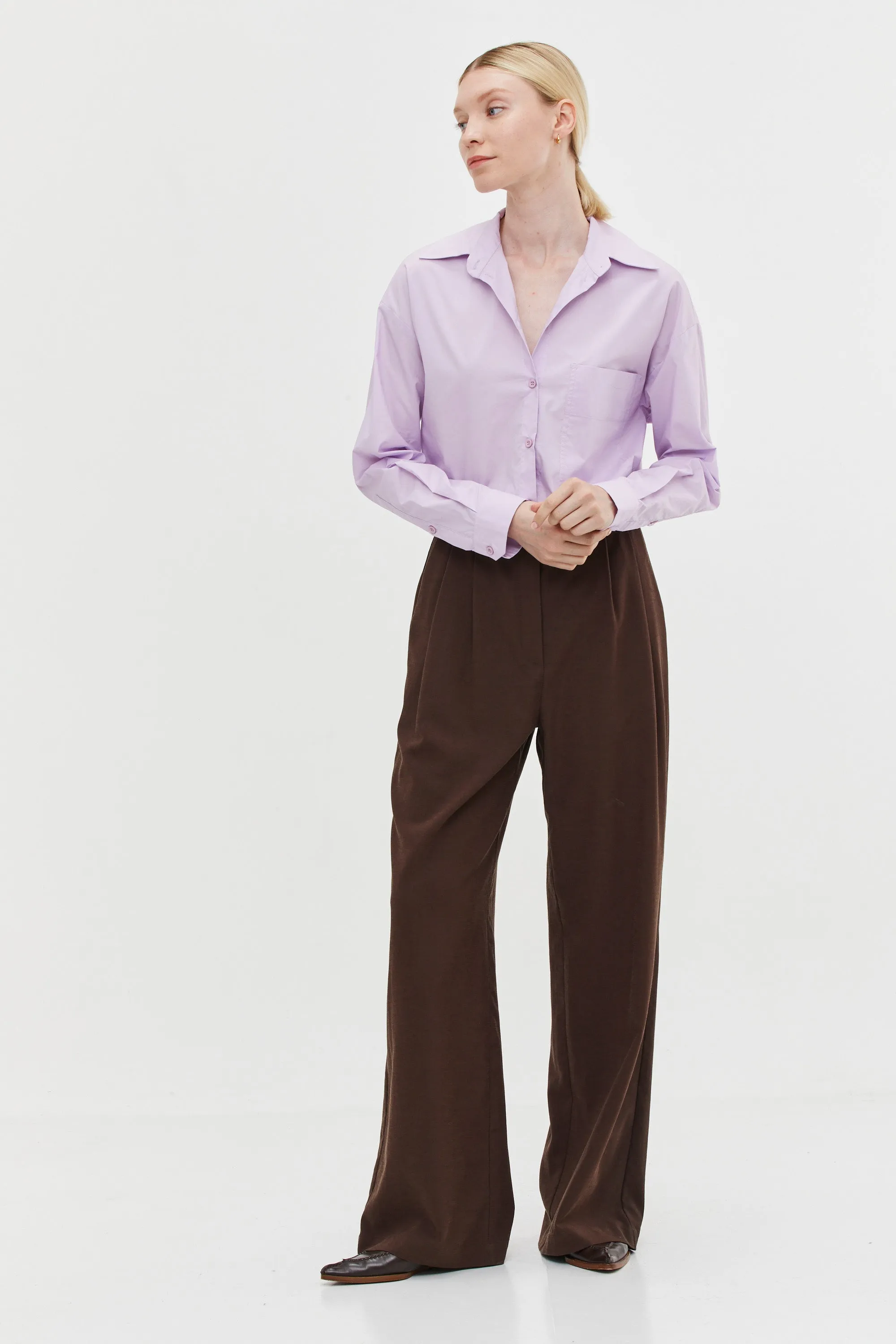 Luca Tailored Pants Brown