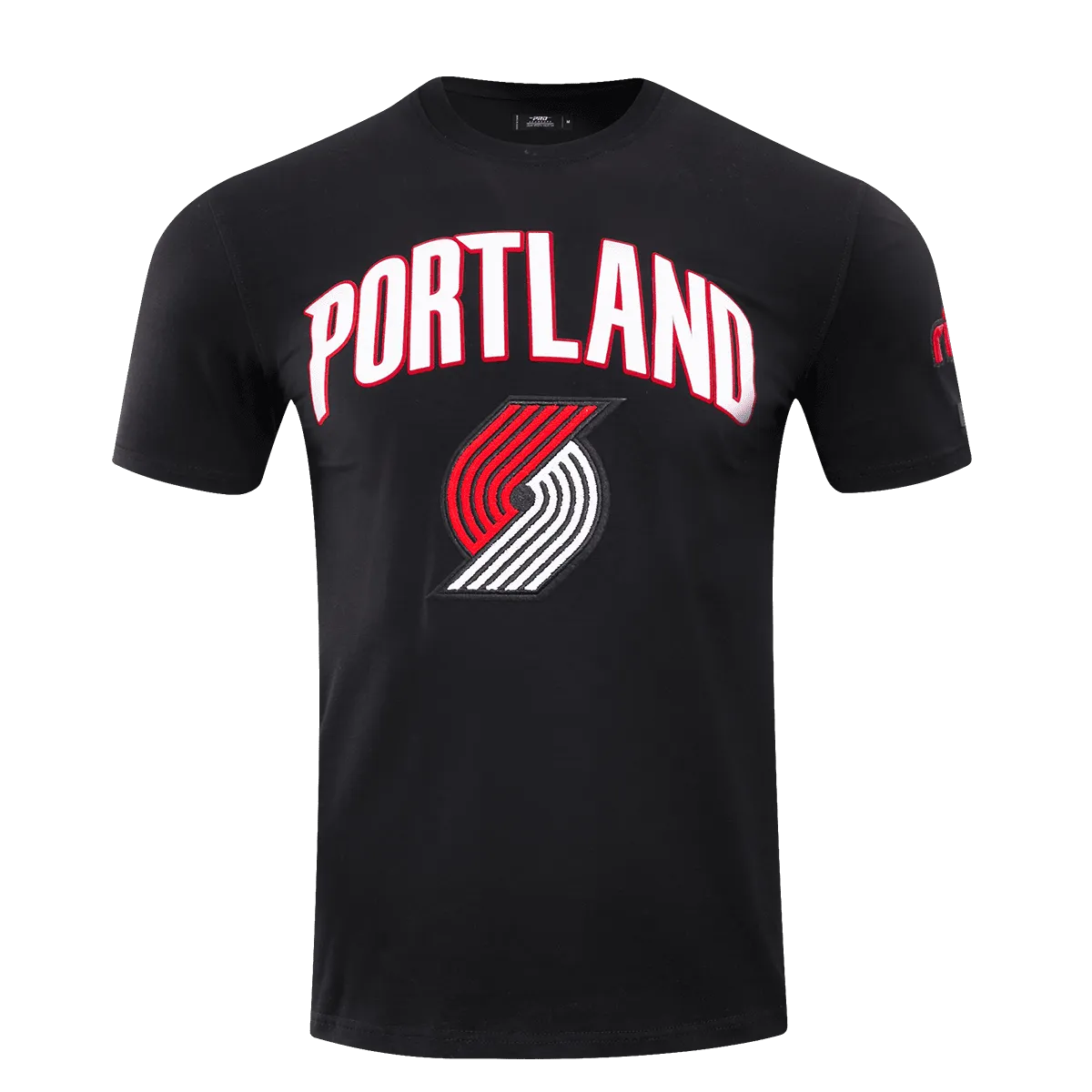 NBA PORTLAND TRAIL BLAZERS CLASSIC BRISTLE MEN'S TEE (BLACK)