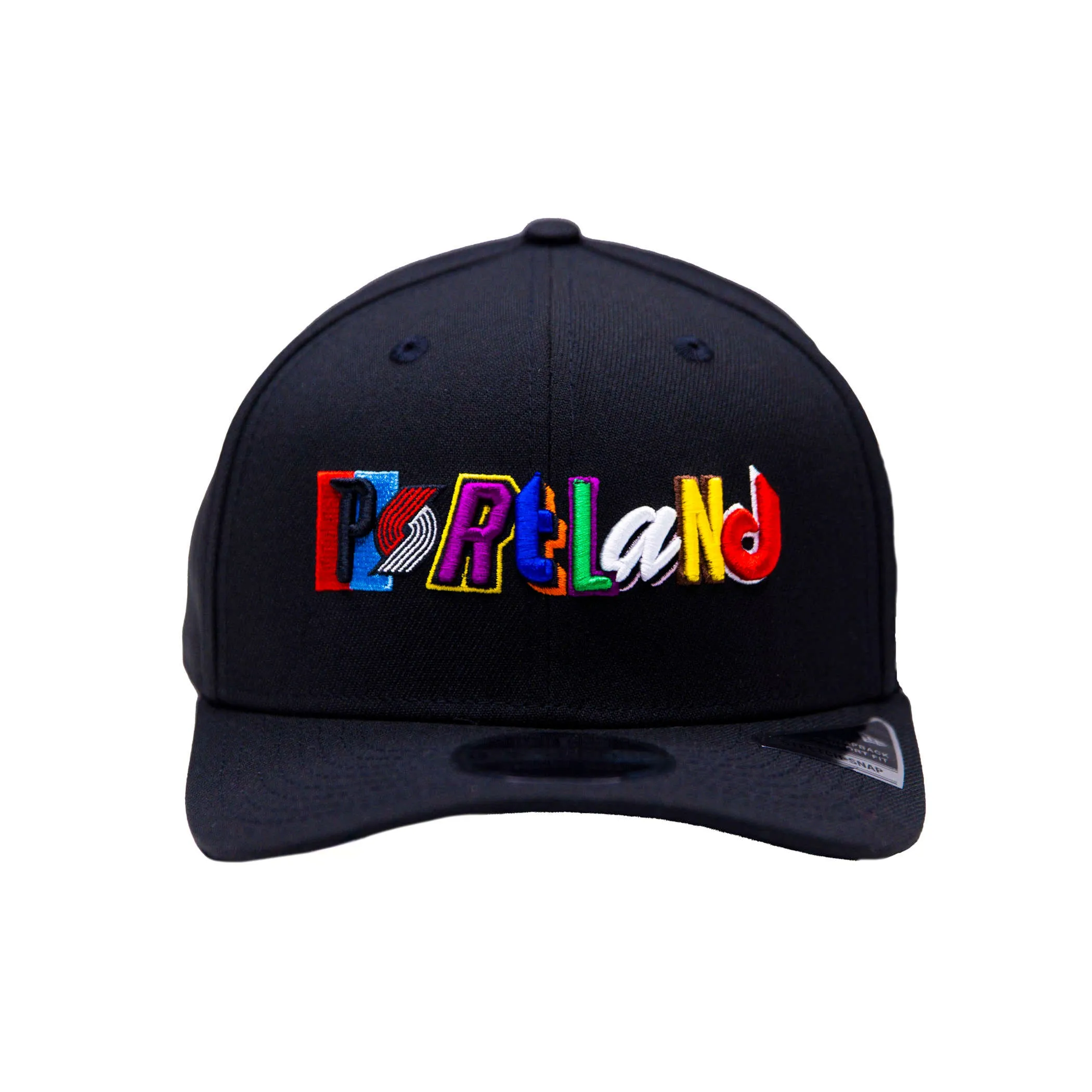 New Era Multi-font Portland Black 9FIFTY Snapback