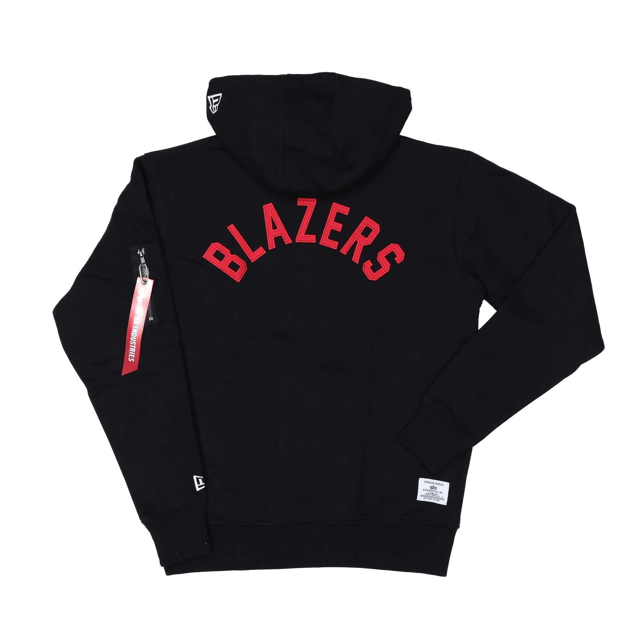 Portland Trail Blazers Alpha Industries X New Era Pinwheel Hoodie