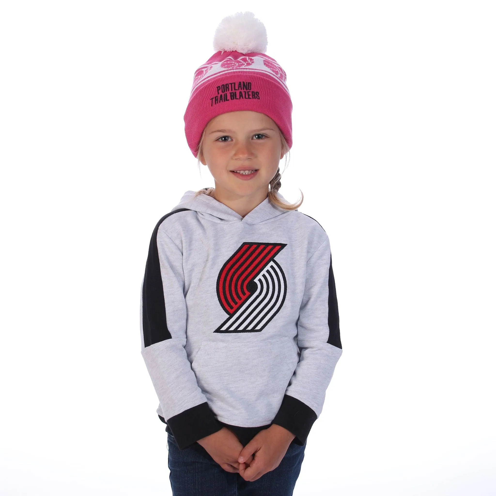 Portland Trail Blazers Lived In Kid's Gray Hoodie