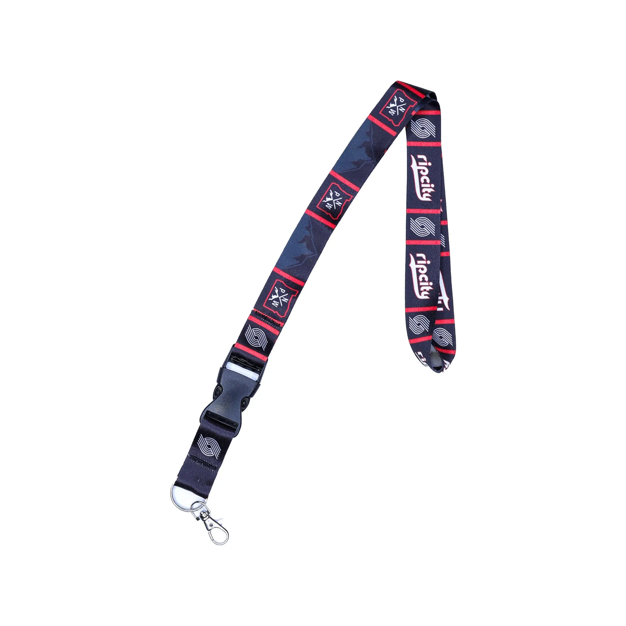 Portland Trail Blazers Peak Plaid City Detachable Lanyard