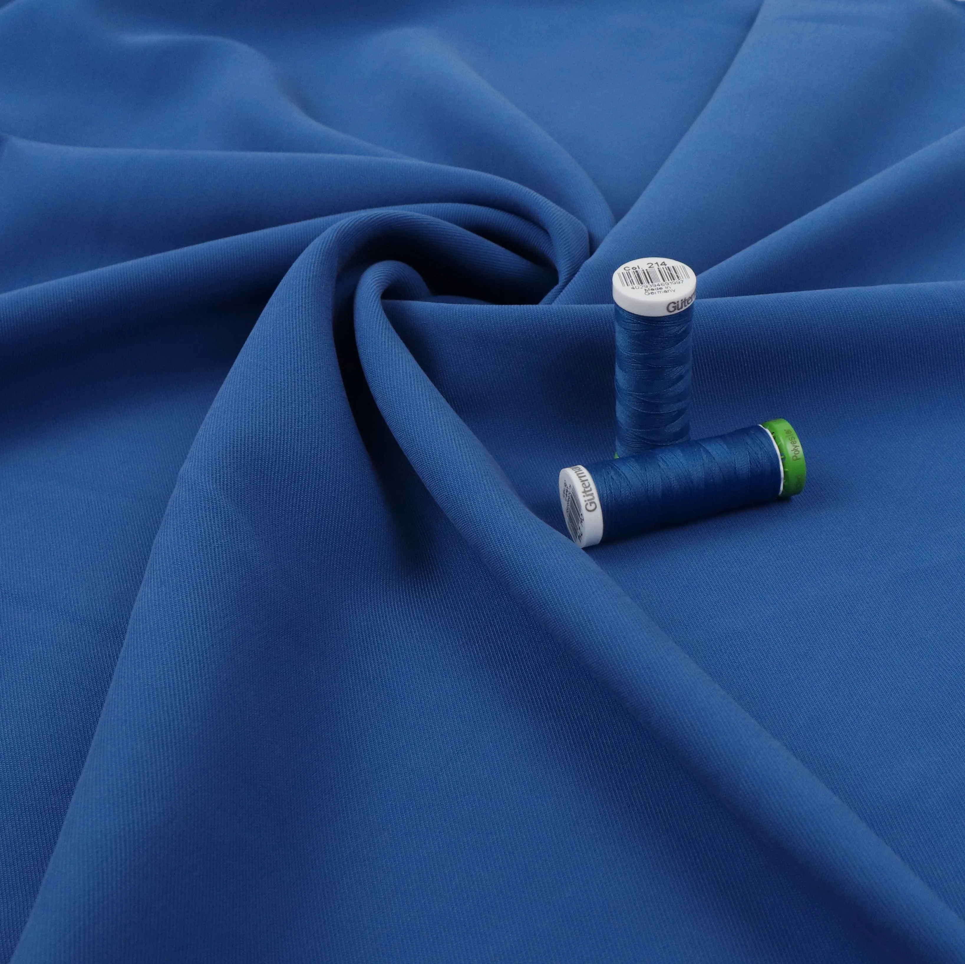 Sandwashed Viscose Twill - Blue