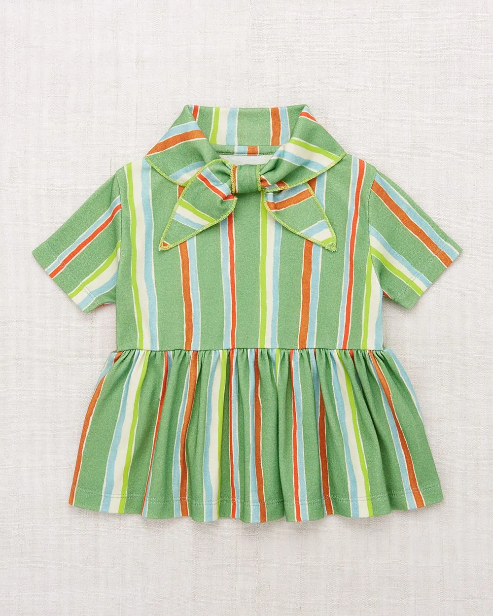 Scout Peplum Top, Mojave Watercolor Stripe