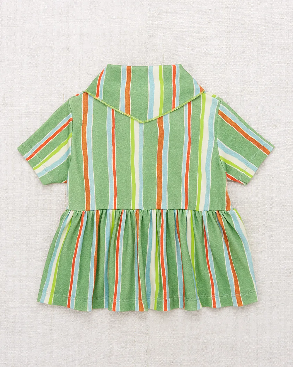 Scout Peplum Top, Mojave Watercolor Stripe