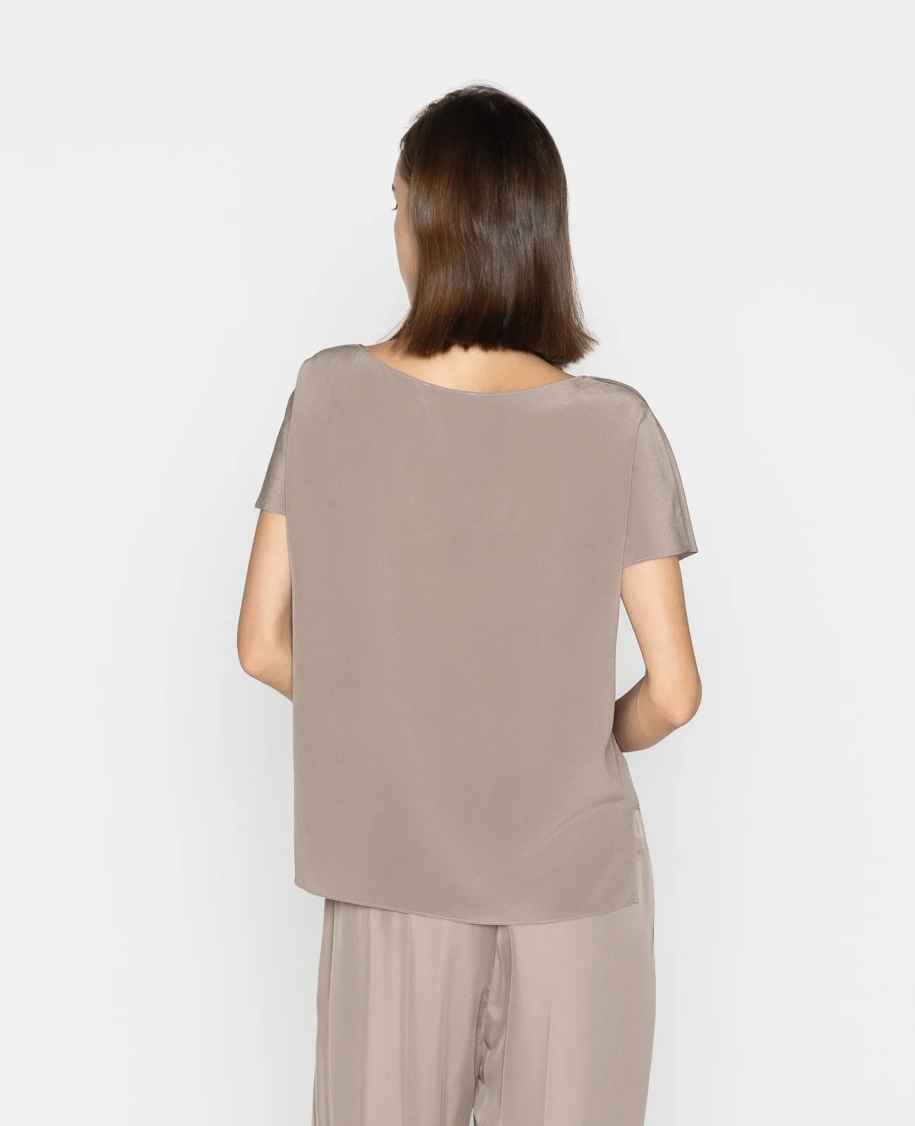 Silk Asymmetic Tee