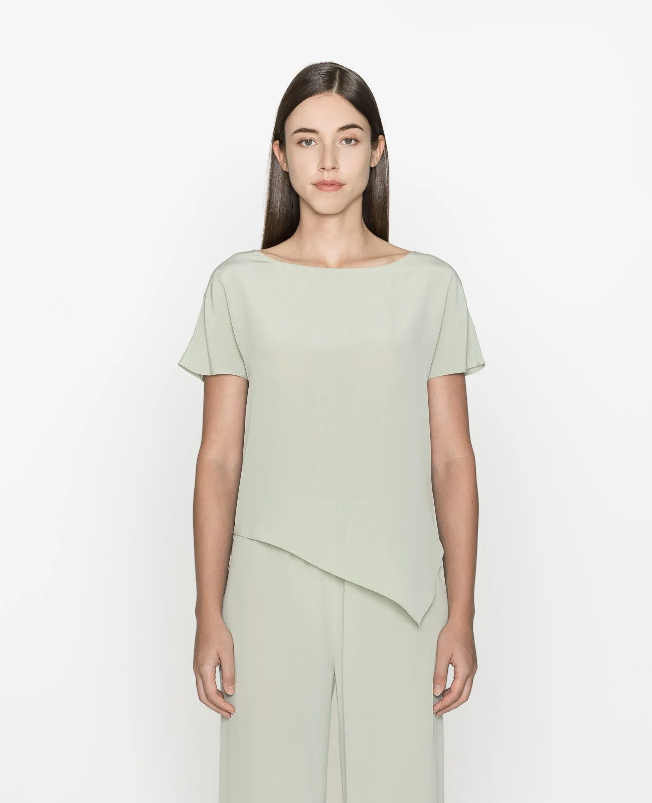 Silk Asymmetic Tee