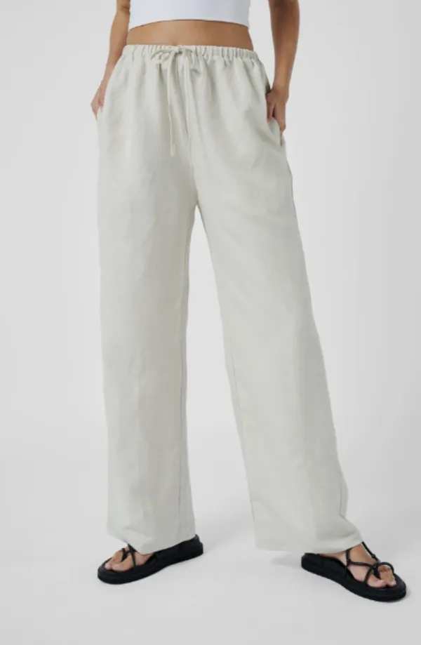 South Beach Linen Pants Beige