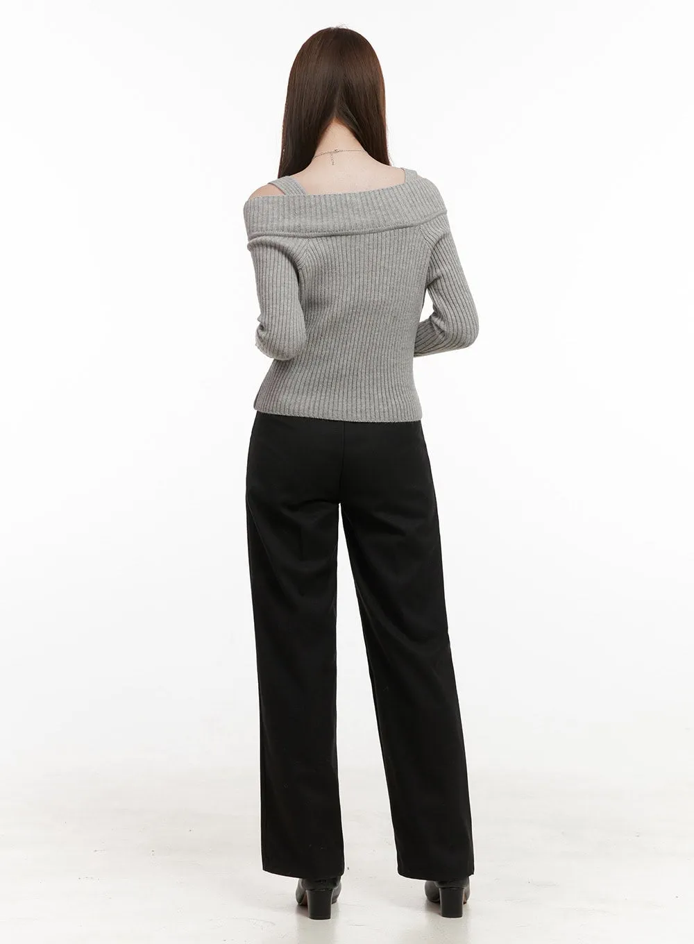 SpandexSleek Tailored Pants OD418