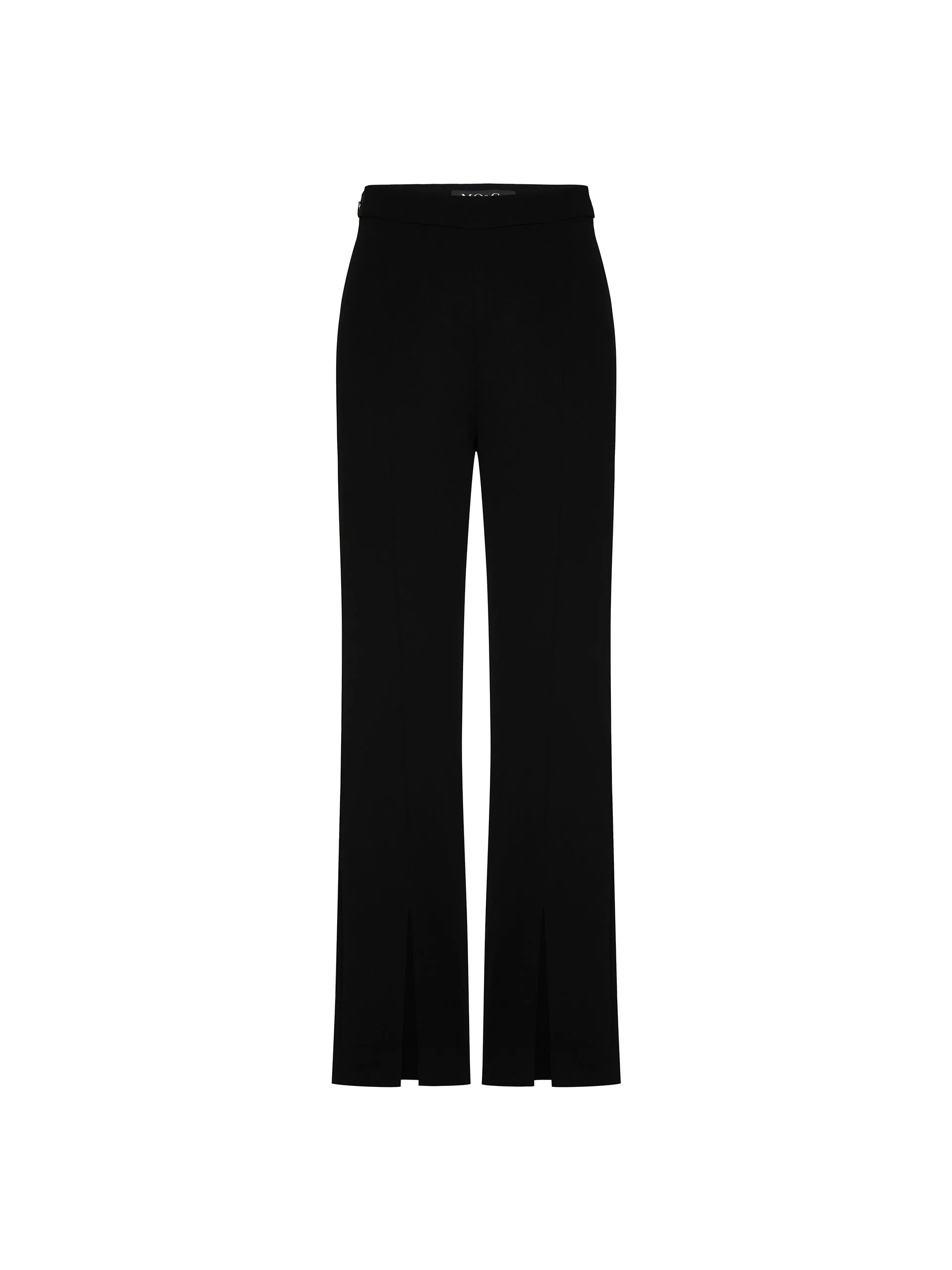 Tailored Straight Slit Pants