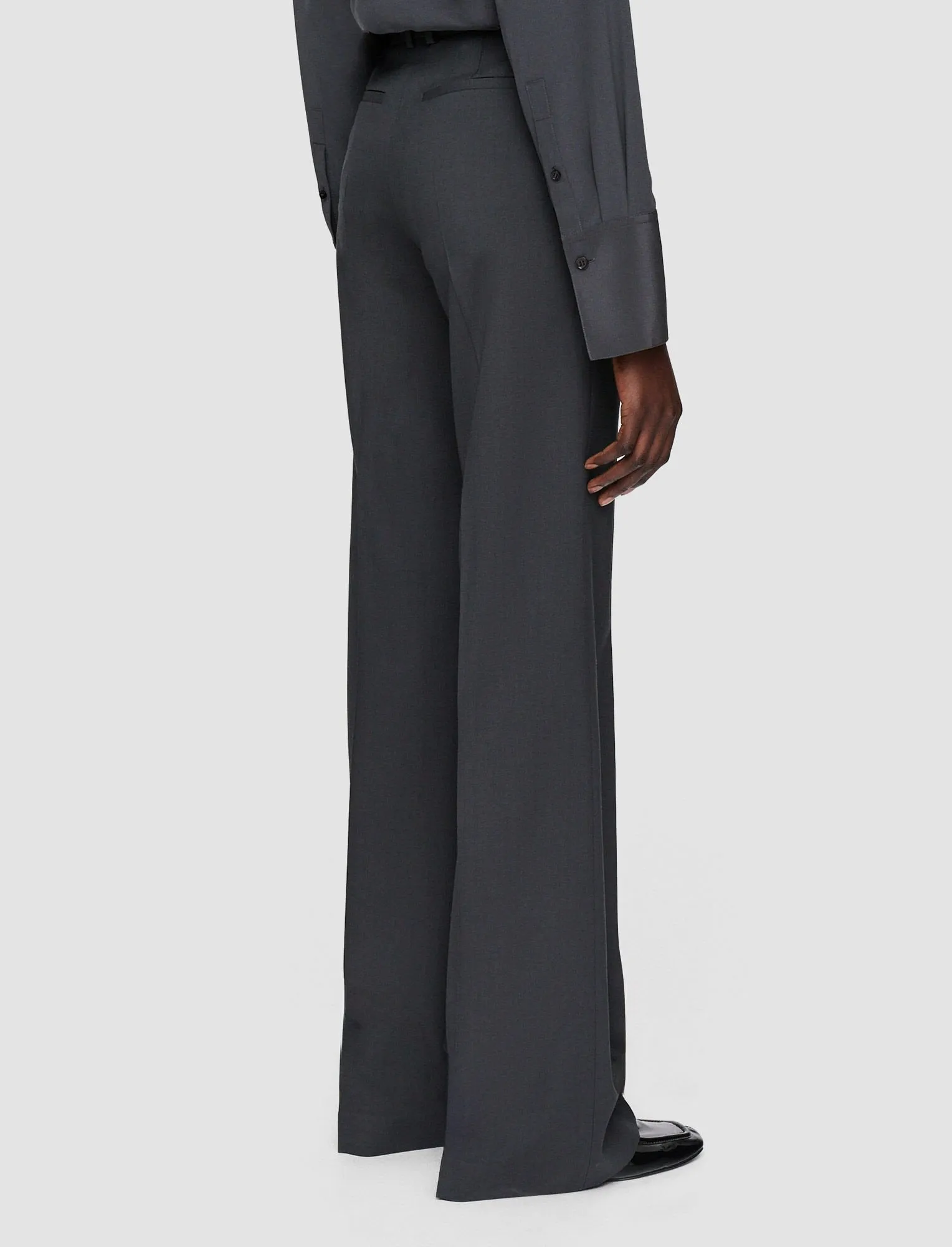 TAILORED WOOL STRETCH MORISSEY TROUSERS