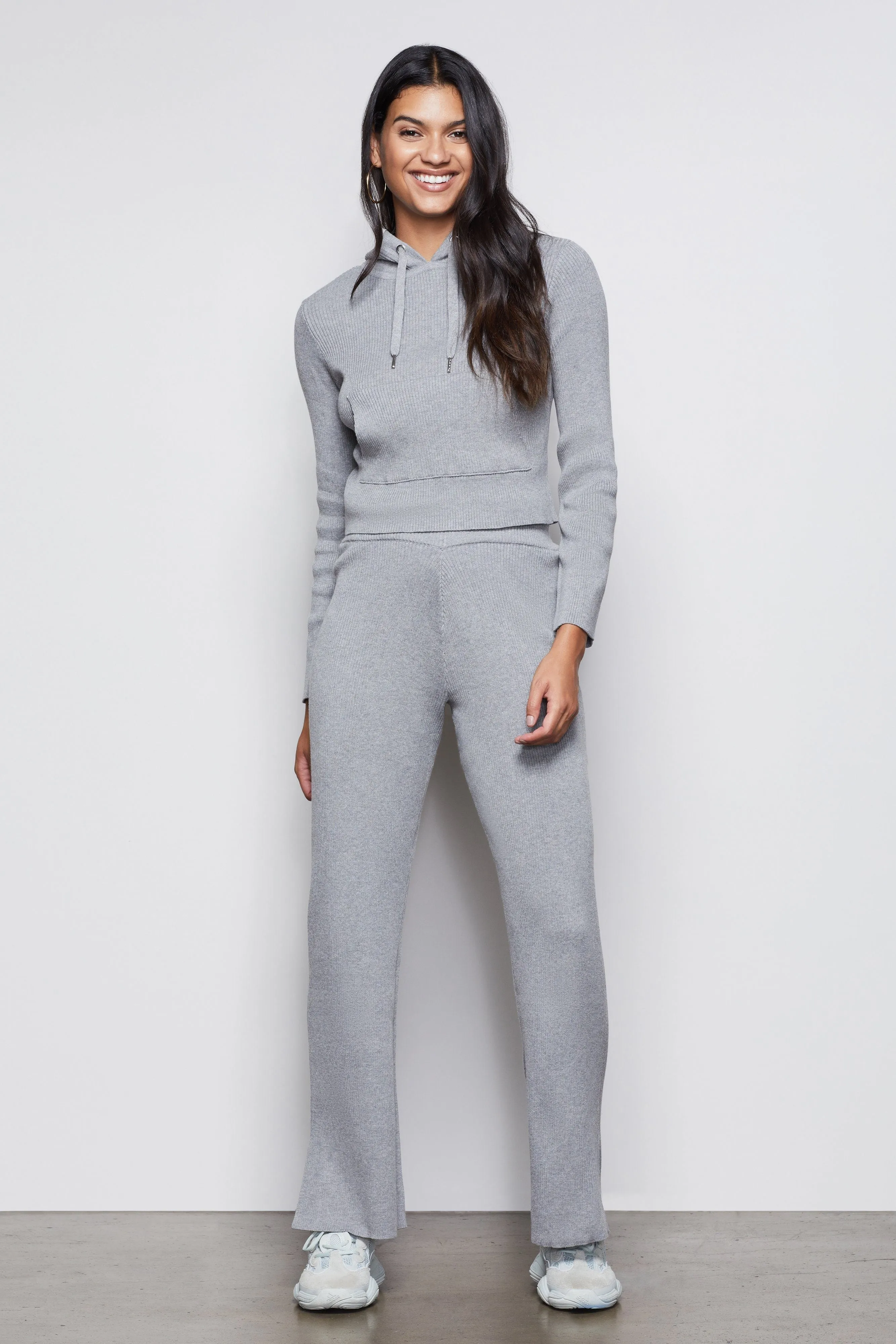 THE OVERNIGHT FLIGHT PALAZZO PANT | HEATHER GREY001