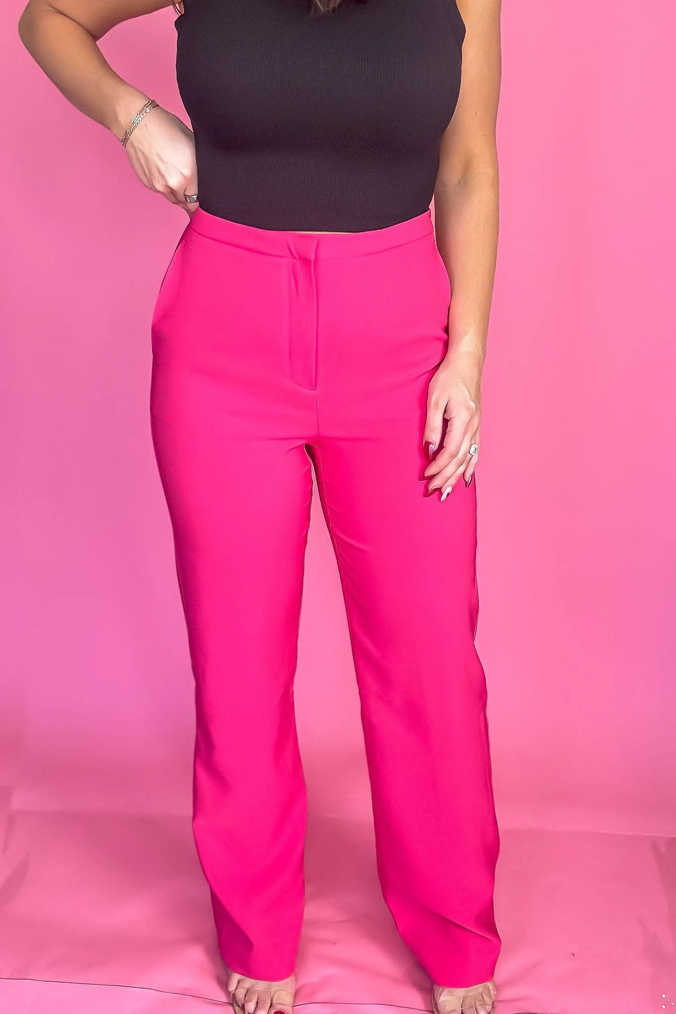 The Perfect Pant Tailored Magenta Pant