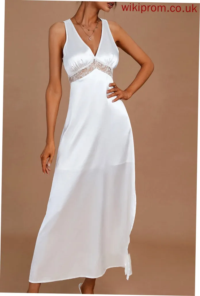 V-neck Wedding Dresses Eva Wedding Sheath/Column Ankle-Length Dress