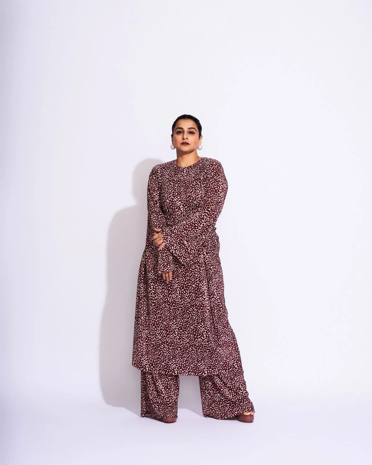 Vidya Balan in Cloud Co-ord Set