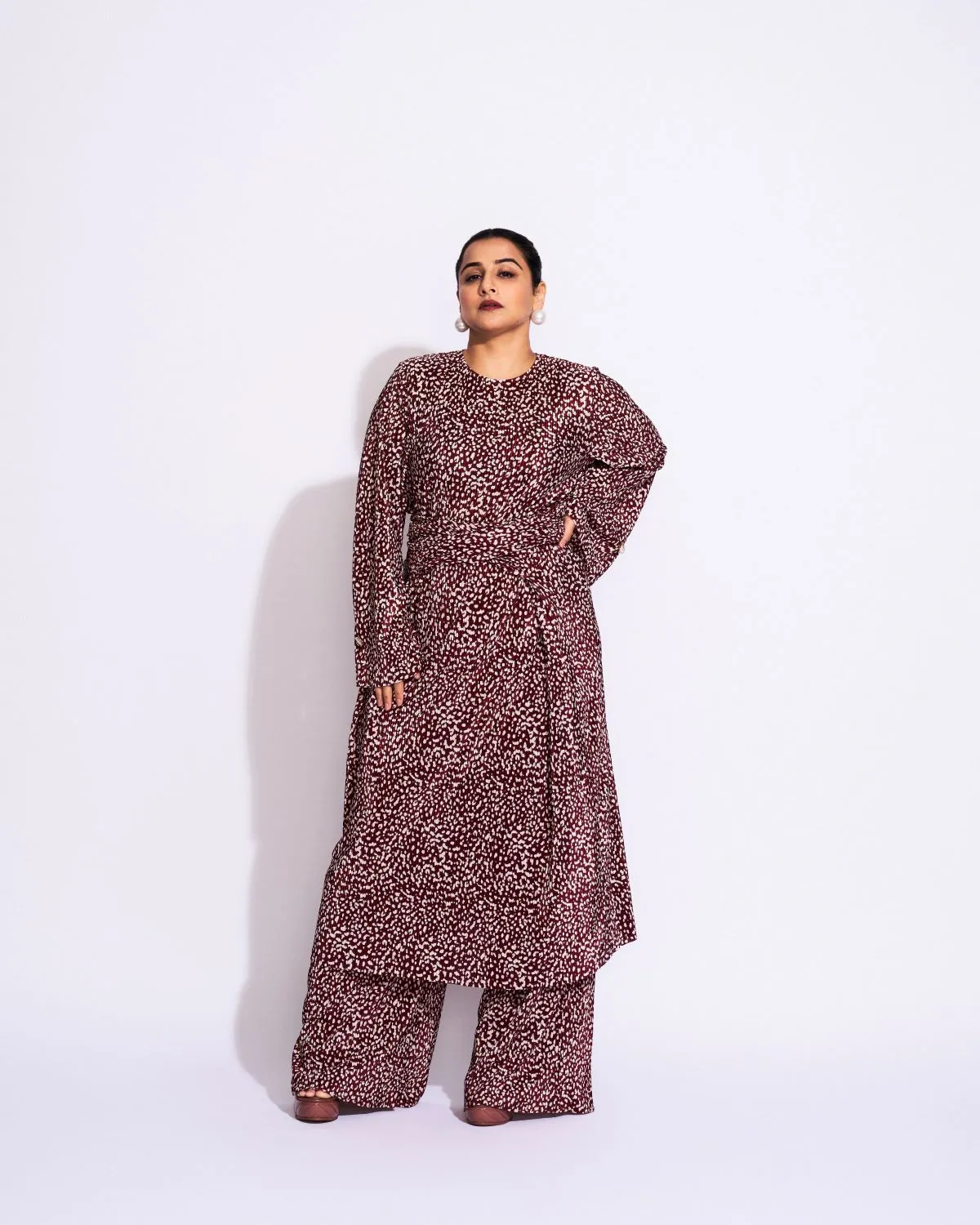 Vidya Balan in Cloud Co-ord Set