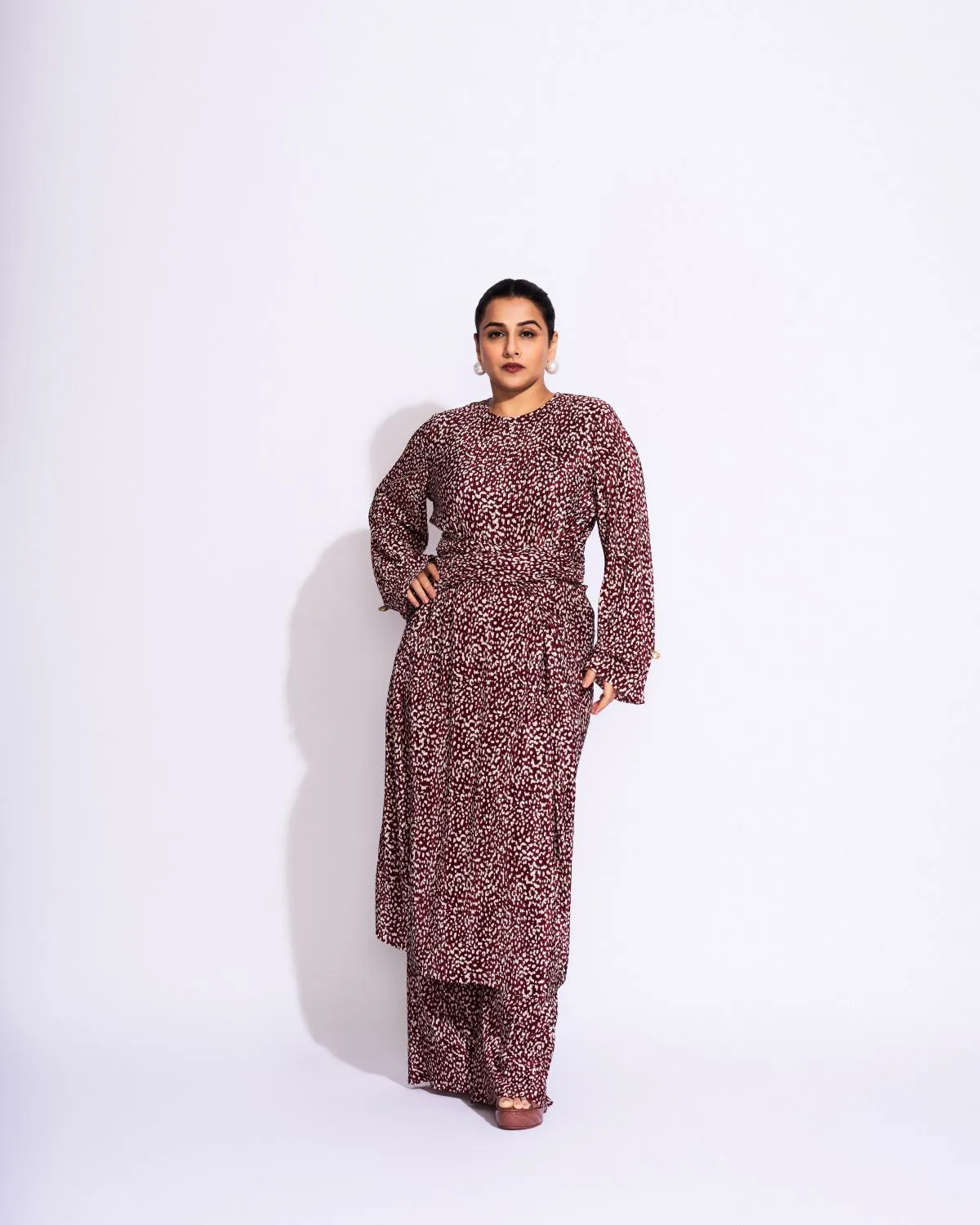 Vidya Balan in Cloud Co-ord Set