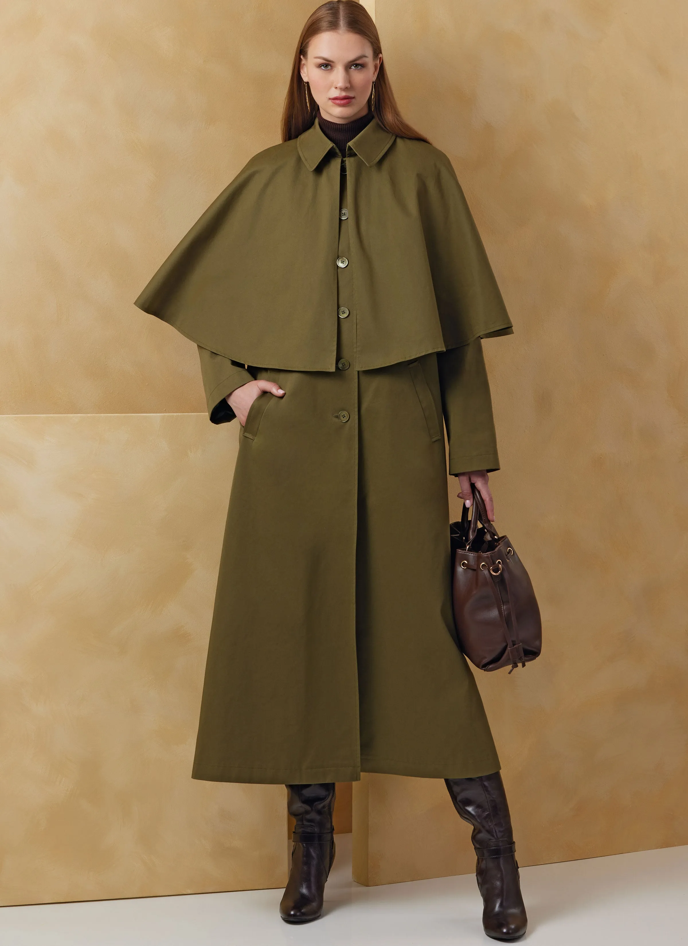 Vogue Sewing Pattern 2074 Misses' Cape Coat in Two Lengths