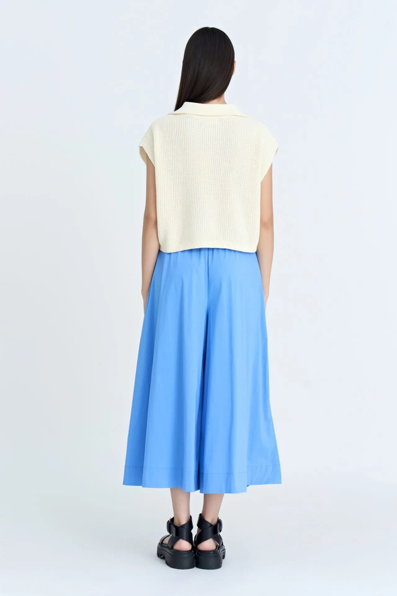 Wide-Legged Pants - Cornflower