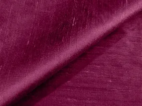 Wine Plain Bangalore Raw Silk Fabric