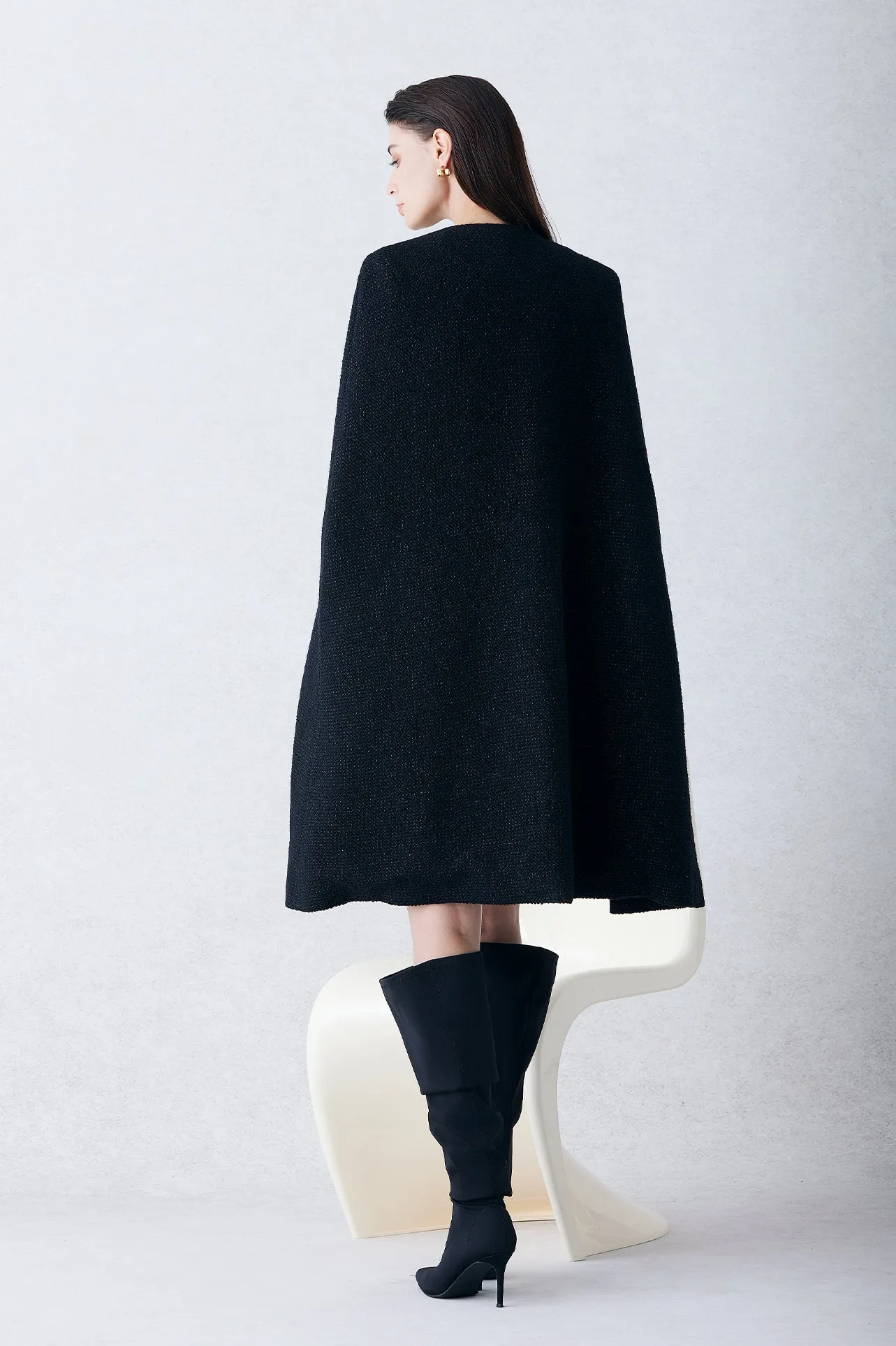 WOOL-BLEND  CLOAK