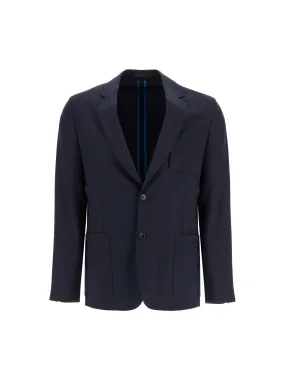 Wrinkle-Resistant Wool Blazer