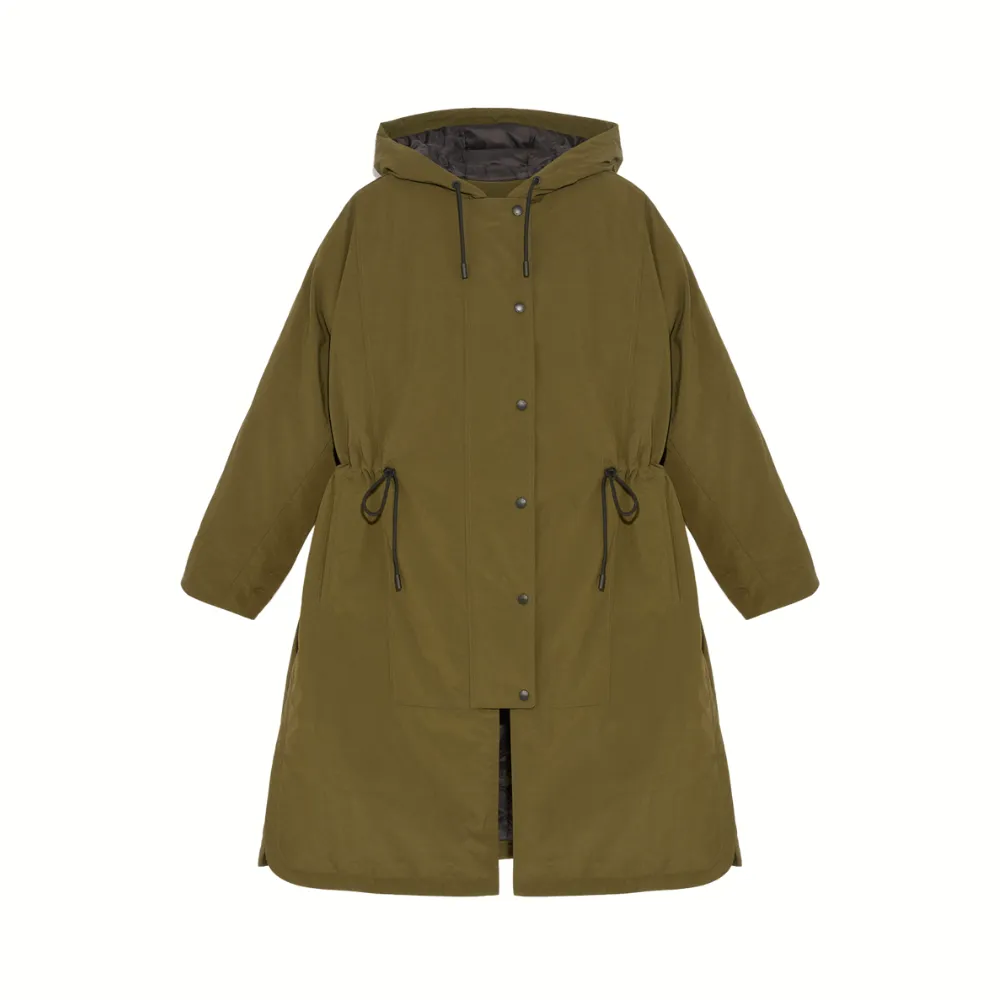 Yves Salomon Cape Coat - Army Green