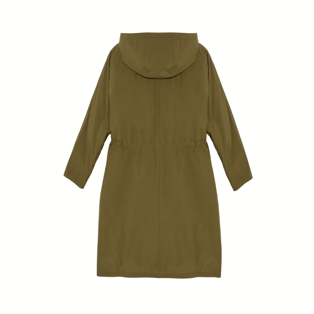 Yves Salomon Cape Coat - Army Green