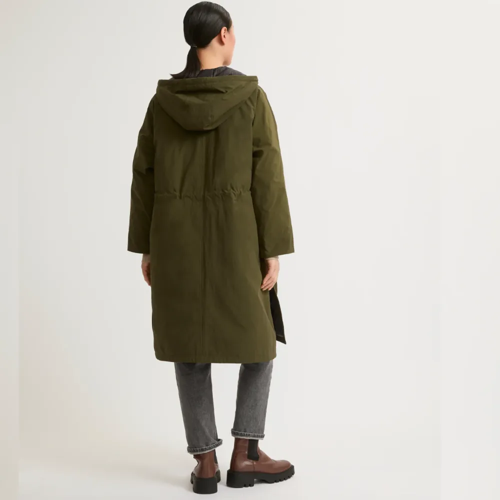 Yves Salomon Cape Coat - Army Green