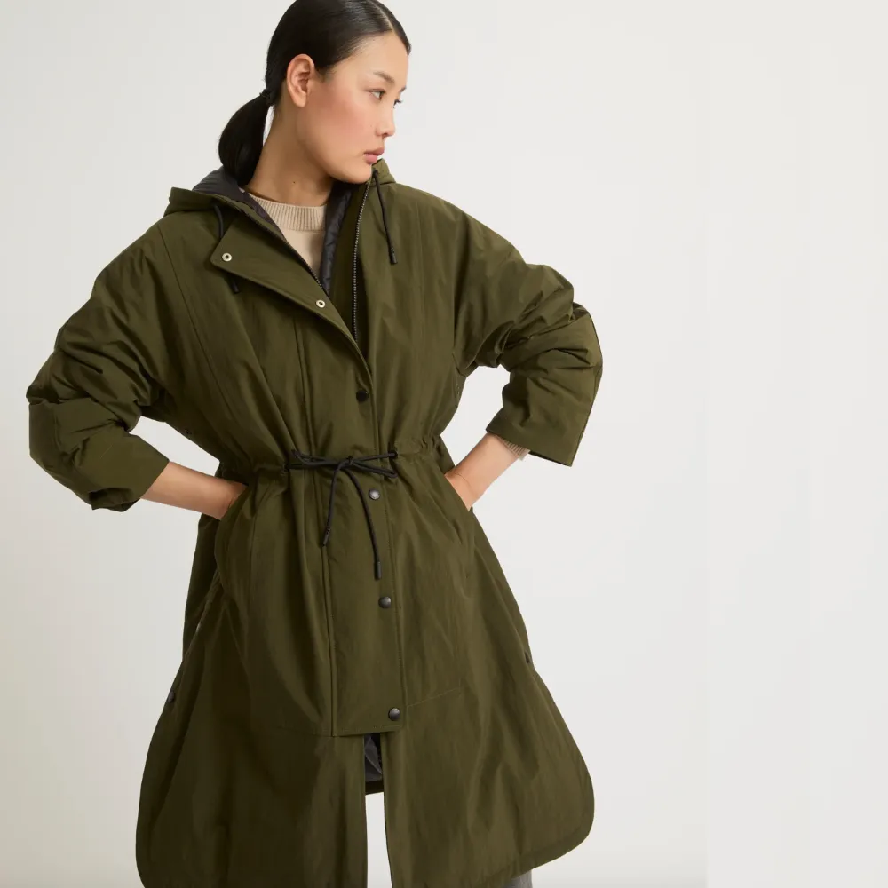 Yves Salomon Cape Coat - Army Green